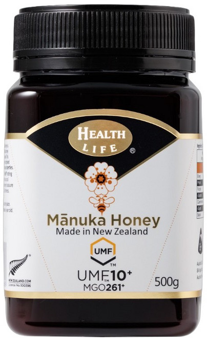 Health Life 麥蘆卡蜂蜜 UMF 10+ MGO 261+ 500g 新西蘭製造, 4個