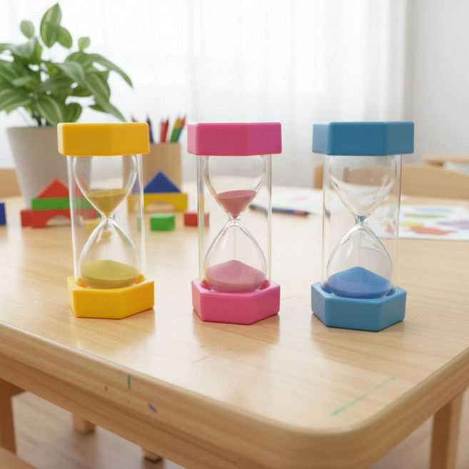 이중구조 안전 10분 모래시계 어린이집 찜질방 명상 타이머 핑크, 상세페이지 참조