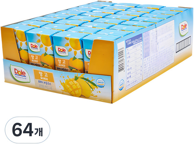돌 주스 망고, 120ml, 64개
