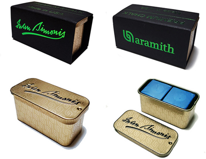 아라미스 최신형 고급 당구초크(초크 2개+케이스), 1개