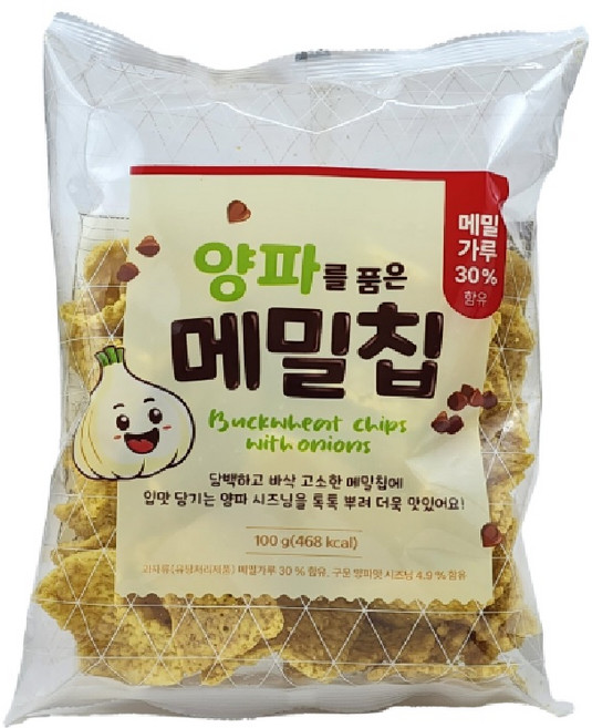 GloRyHy싱싱 양파를 품은 메밀칩 과자, 100g, 10개