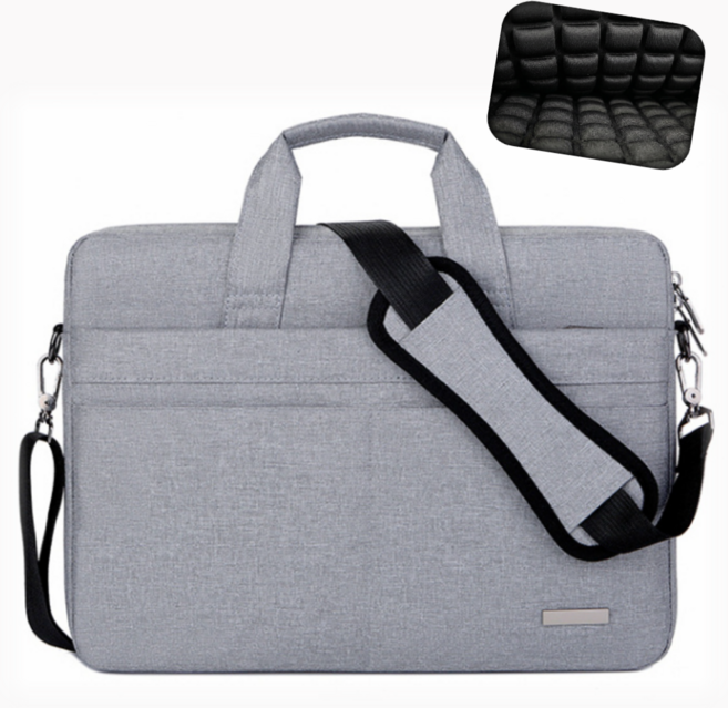 퓨어리실바 대용량 노트북가방 방수 수납, 1개, 라이트그레이