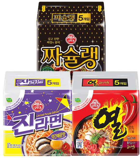 오뚜기 진라면 약간매운맛 120g, 15개