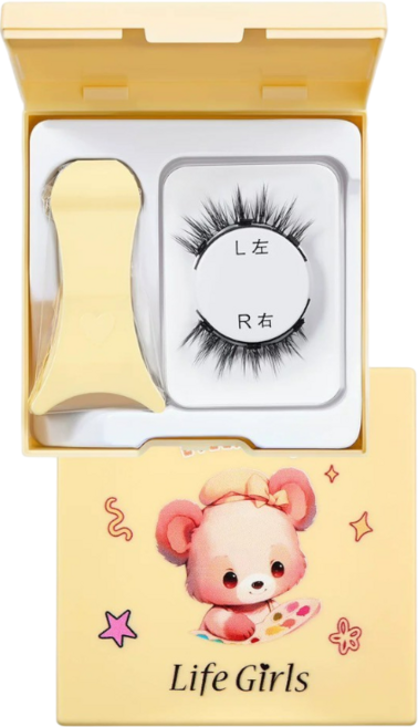 Life Girls 磁吸假睫毛, 1盒, 11漫畫睫