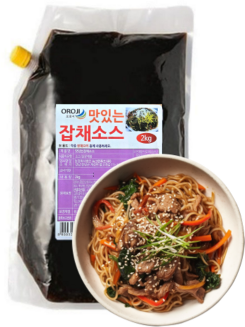 뉴그린 오로지 맛있는 잡채소스2kg 당면소스양념, 1개, 2kg