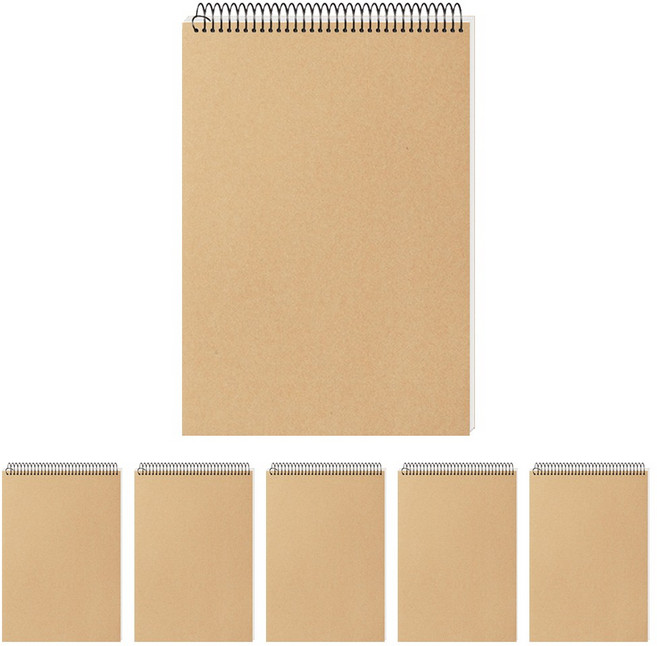 클라리온 크로키북 드로잉북 무지 스케치북 A4 130g 48매 상철 6권