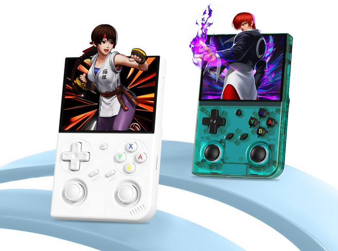 [CTK] ANBERNIC 앤버닉 RG 35XXPRO 레트로 게임기 3.5인치 IPS스크린 30+시뮬레이션 이중 홀 3200mAh용량, 64G, 화이트