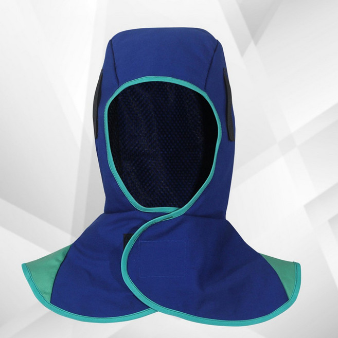 매쉬 안감 난연성 원단 용접 두건 청두건 스파크 보호 용구 Fnl*2485iV, 1개