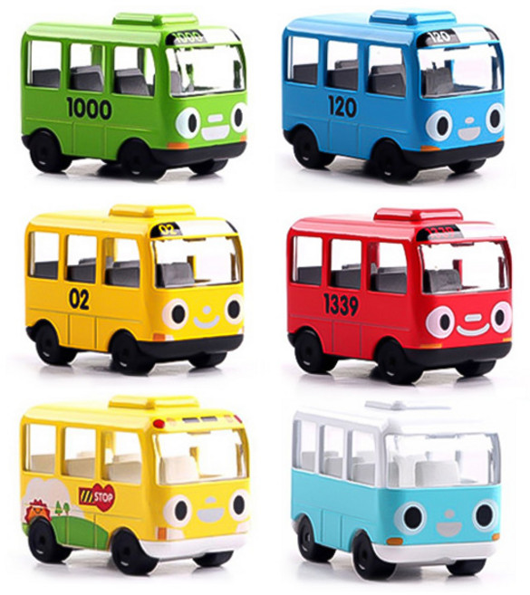 꼬마버스 타요 카미카 - 미니 자동차 미니카 메탈 장난감 아이들, 1개