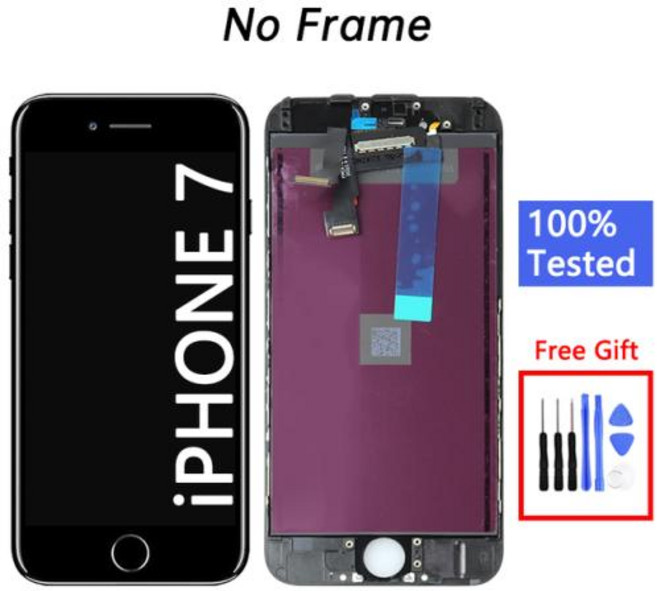 아이폰 7 용 오리지널 LCD 디스플레이 아이폰 7 화면 교체, 2) iphone 7 black