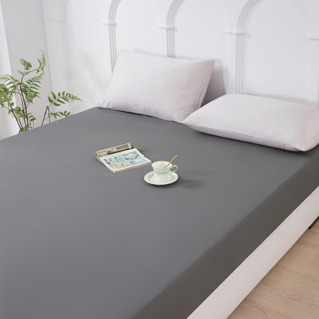 헤르티만 사계절 프리미엄 항균 방수 매트리스 커버, 다크 그레이, 1개