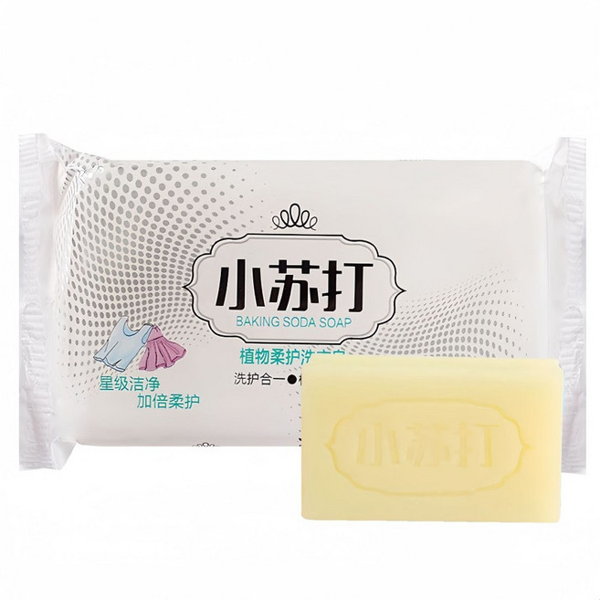 硫磺小蘇打多功能清潔皂，沐浴洗臉洗衣萬用，深層清潔控油，居家必備【DZ254】, 1個, 【B】小蘇打肥皂