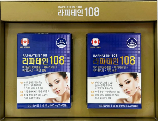 라파테인 108 45g, 2개, 90정 - 쿠팡