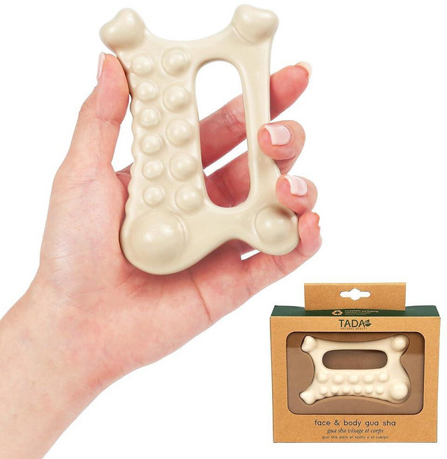 TADA 내추럴 뷰티 세라믹 구아샤 페이셜 툴 과샤 얼굴 및 바디용 피부 조임 마사지 도구 (구아 샤 #3), Gua Sha #2