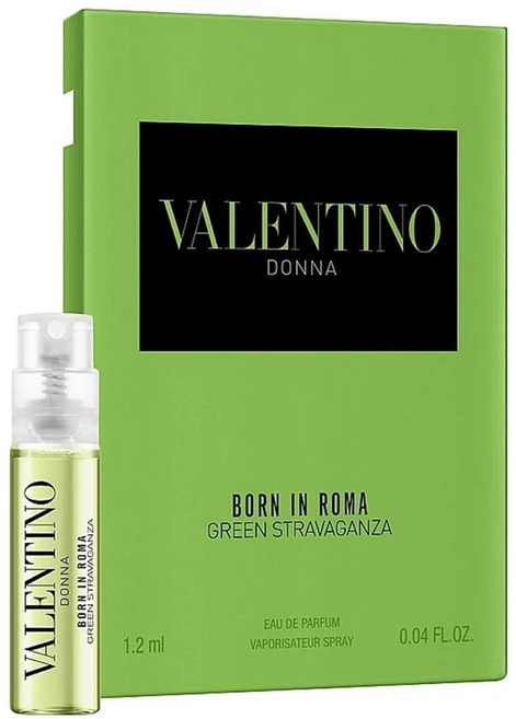 Valentino Donna 오드퍼퓸 1.2ml 1팩 본 인 로마 Valentino Donna Born in Roma Green Stravaganza Eau de, 1개 - 쿠팡