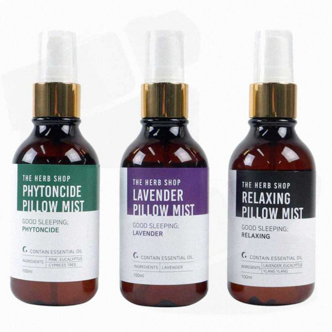 더허브샵 100ml 수면용 필로우 미스트 침구류 방향제, 라벤더