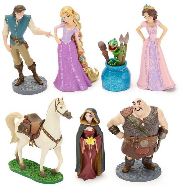 Disney Store 공식 토이 스토리 피규어 세트 - 버즈 라이트이어 우디 제시 등을 포함한 완전히 조각된 디즈니 피규어 8개 경치 좋은 배경이 있는 2단 박스 포함, 엘리오