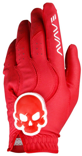 어베이브 스컬에디션 칼라 골프장갑 레드, 1개