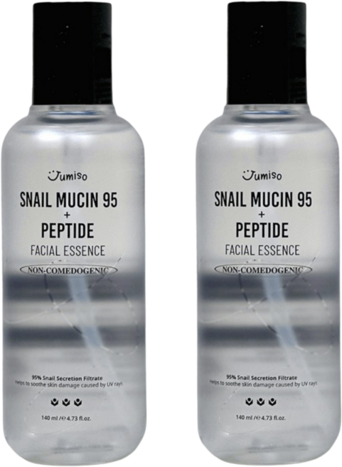 주미소 스네일 뮤신 95+ 펩타이드 페이셜 에센스 문제성 피부 사용 적합, 2개, 140ml