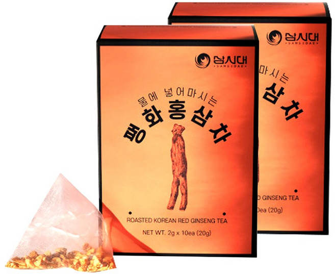 더굿진생 고려 홍삼차 100% 프리미엄 티백, 2g, 2박스, 10개입