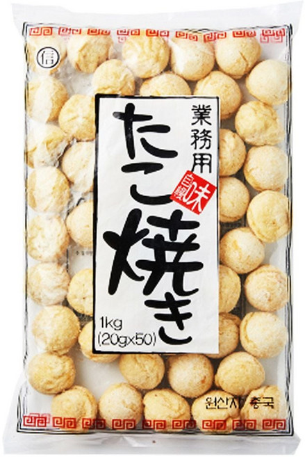 문어를 품은 모노마트 냉동 타코야끼볼 50입 1kg woo85083Jj, 1개