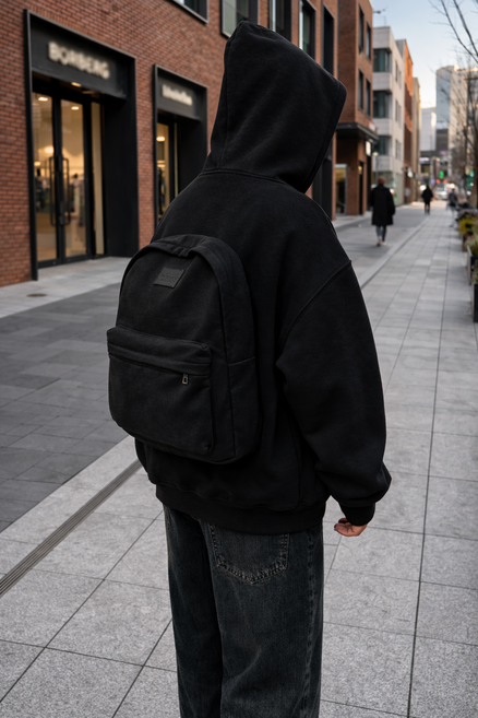 남녀공용 빅사이즈 백팩 일체형 후드집업 2color