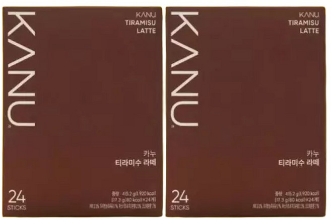 카누 티라미수 라떼 24개입 2박스, 17.3g