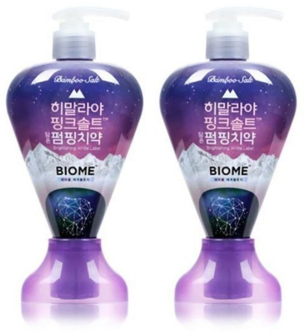 페리오 히말라야 핑크솔트 펌핑치약, 2개