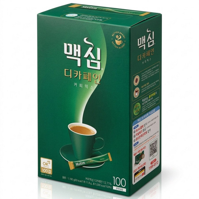 맥심 디카페인 커피믹스 11.8g 100개입 1개