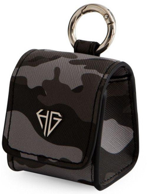 힙스타 골프 공 주머니 초미니 경량 벨트 고리형 볼 케이스 파우치 프리미엄 이태리 사피아노 가죽 1구 남여공용, 볼케이스-블랙카모, 1개