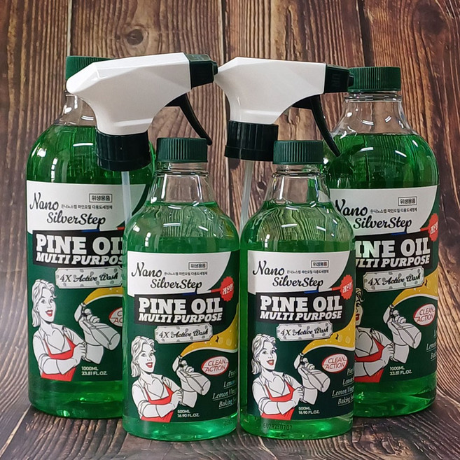 시즌4 은나노스텝 다용도 세정제 3L [ 본품 500ml(2개)+ 리필 1000ml(2개) ], 1세트