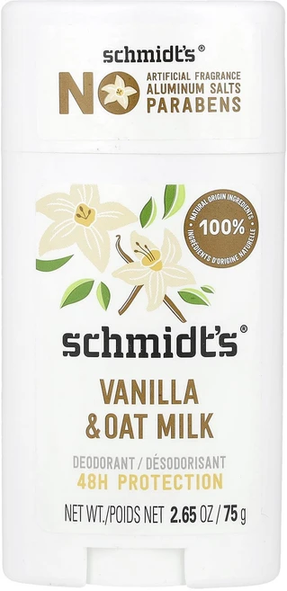 Schmidt's 데오드란트 바닐라 & 귀리 우유 75g(2.65oz), Schmidts데오드란트바닐라귀리우유75g265oz, 75g, 1개 - 쿠팡