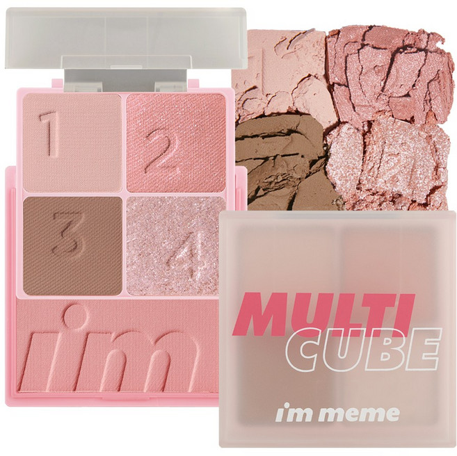 아임미미 멀티 큐브 섀도우 팔레트, 1개, 01 스윗핑크