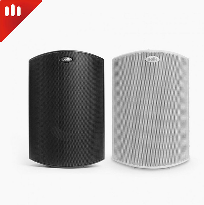 Polk audio ATRIUM 4 / 4.5인치 아웃도어 라우드 스피커, 블랙