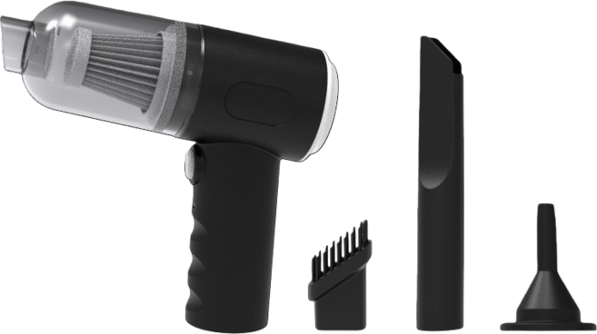 핸디형 무선 청소기 자동차와 집에서 겸용, 블랙, AS228 USB