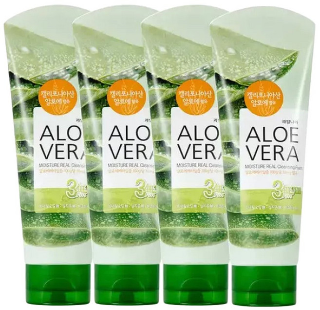 과일나라 알로에 클렌징폼 150ml 4개 알로에베라