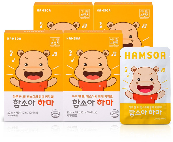 함소아 하마, 140ml, 4개