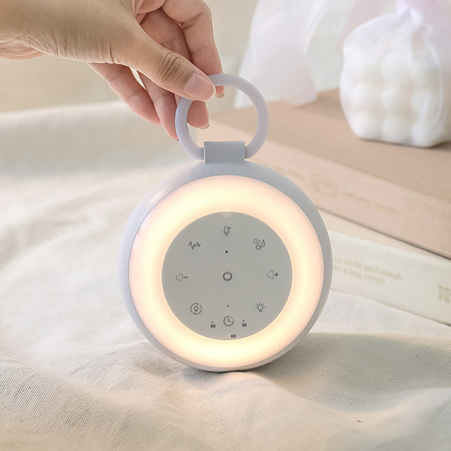신생아 아기 백색소음기 CS-BTSLEEP 수면등 블루투스 스피커, 화이트