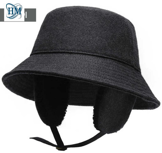 겨울 버킷햇 귀마개 귀달이 벙거지 모자 등산 낚시 캠핑 따뜻한 블랙 남녀 공용 빅사이즈, XL사이즈는 크니까 보통 L사이즈로 하시면 됩니다, [귀 보호대]그레이, 양모 귀 보호 그레이