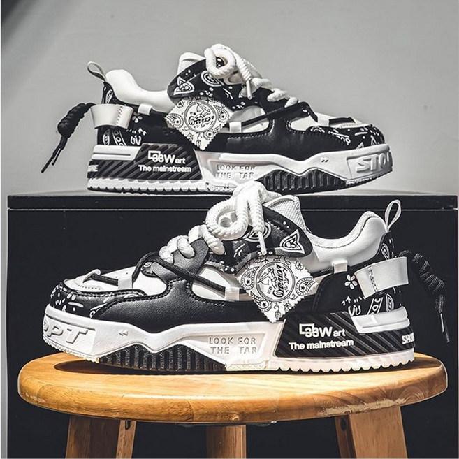 ANYOU 남성 캐주얼 스니커즈 고급 남자운동화 키높이 통굽 캐주얼화