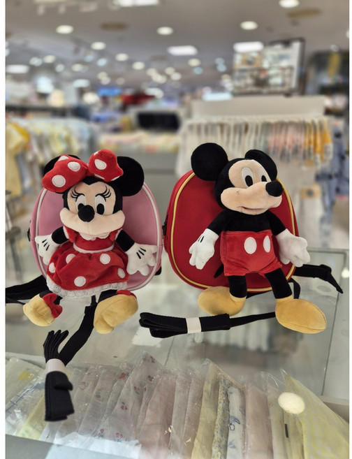 아가방[동아쇼핑점] #빠른선택#돌 축하선물 !!유아미아방지가방 매장인기템!! 봉재인형가방 /미아방지가방 /안전하게 이동할때~등판메쉬소재 /고리탈부착가능/ 미니미키인형미아방지가방, 미키인형미아방지가방 79R077402, 1개