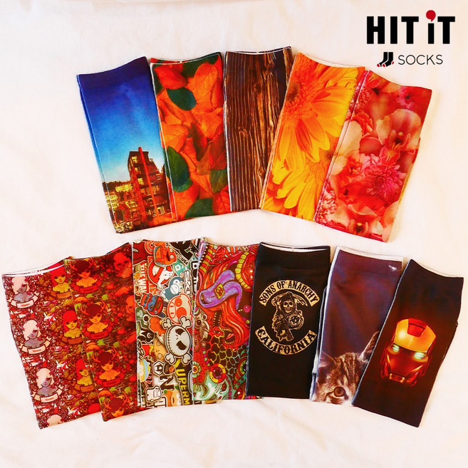 히트잇양말 공용 전사 디자인 양말
