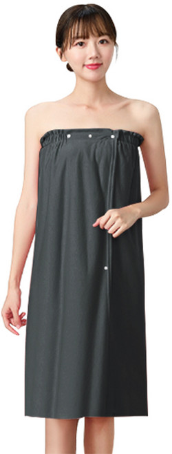 뷰티링크 국내생산 마사지가운 트임형 치마형 에스테틱 호텔 피부관리실 피부샵 한의원, 차콜, 1개, @트임형