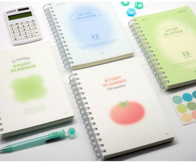 12개월 스터디 플래너 1년 학습 공부 스케쥴러 수험생 수능 다이어리, 클로버, 1개