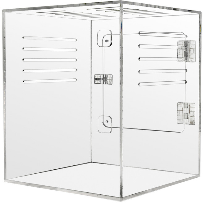 아크릴 투명 파충류 사육장 도마뱀 크레스티드 게코 레오파드, 3T, 250x250x300 / 3T [JL2530], 1개