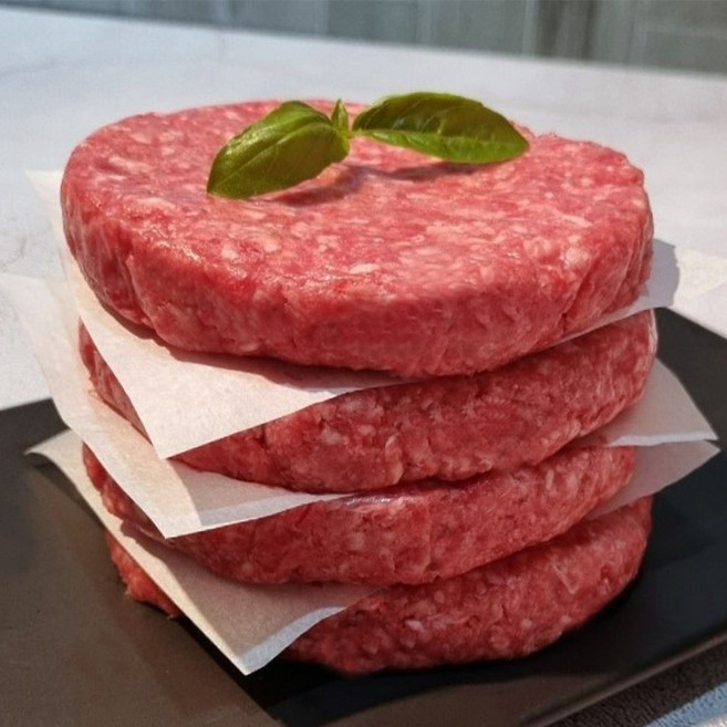 [피에이미트마켓] 햄버거패티 초이스등급 소목등심100% 수제 소고기패티 육즙위한 지방 따로 섞지 않아요! 수제버거 함박스테이크 요리체험 햄버거만들기, 500g, 1개