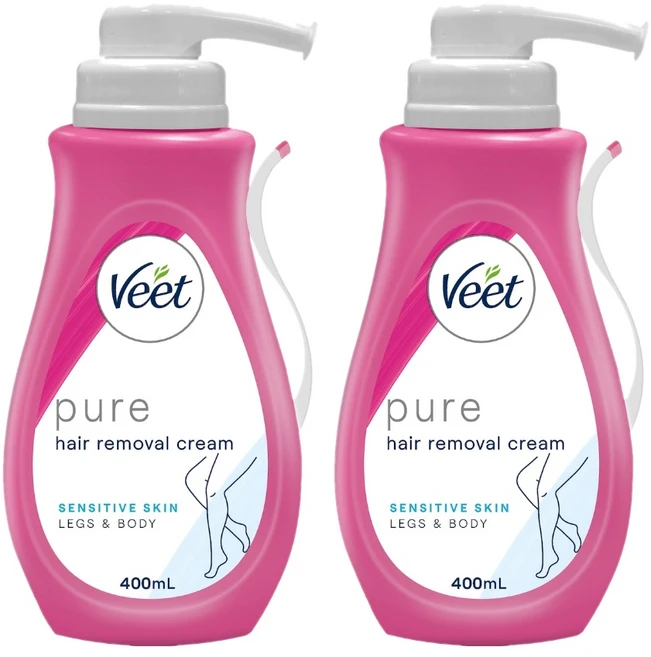 비트 인 샤워 민감성 제모제 Veet In Shower Hair Removal Cream Sensitive, 400ml, 2개 - 쿠팡