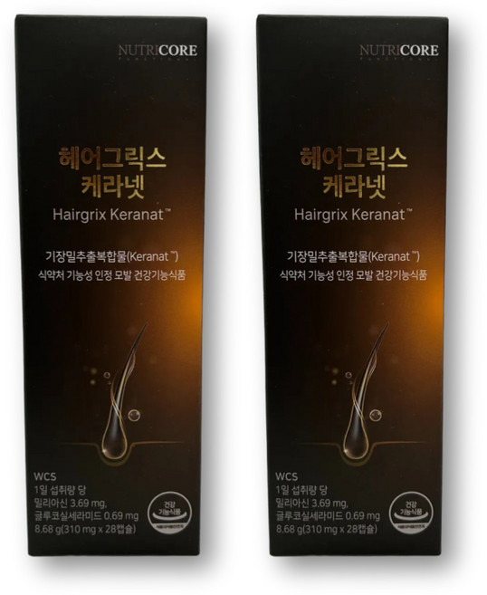 케라넷 기장밀 복합 추출물 밀리아신 아누카사과 맥주효모 분말 엘 L 시스틴 자소엽 어성초, 2세트, 28정