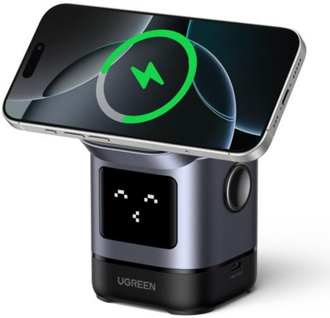 UGREEN Uno Qi2 15W 무선 충전기 MagSafe 대응 iPhone 무선 충전 2대 동시 급속