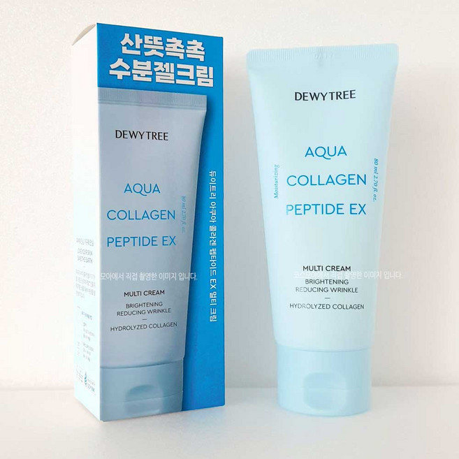 듀이트리 아쿠아 콜라겐 수분 크림 80mL 로션 미백 주름개선 대용량 수분젤, 1개